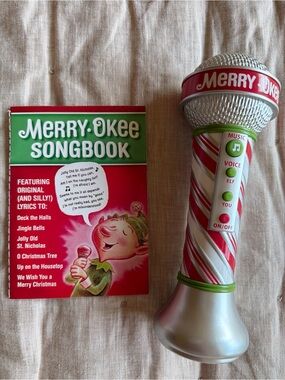 Hallmark Merry-Okee Singing Microphone with book